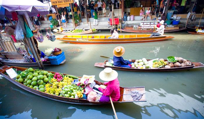泰国芭提雅四方水上市场美食推荐