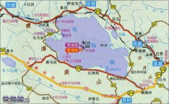 青海湖旅游交通地图