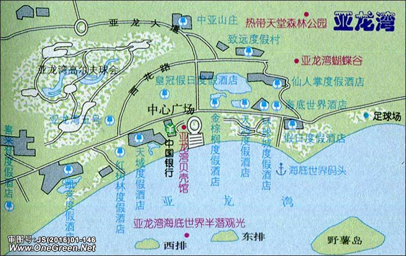 亚龙湾旅游地图