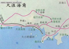 天涯海角旅游地图