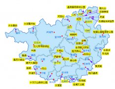 广西旅游交通地图
