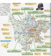 四川旅游交通地图