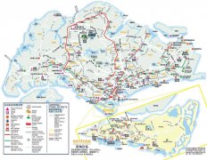 新加坡旅游交通地图