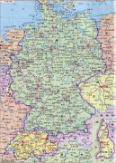 德国旅游交通地图