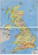英国旅游交通地图