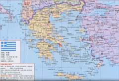 希腊旅游交通地图