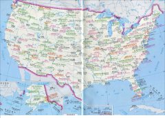 美国旅游交通地图