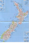 新西兰旅游交通地图